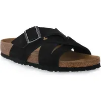 Birkenstock Lugano Desert Buck Black, Nubuck Leather Nero 42