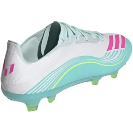 adidas F50 Messi Pro FG Naturrasen Herren Cloud White/Lucid Pink/Flash Aqua 48