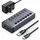 UGREEN USB-C 8 Ports), Dockingstation + USB Hub, Grau