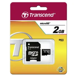 Transcend 2GB microSD + SD-Adapter