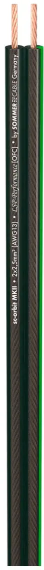 Lautsprecherkabel SC-Orbit 225 MKII, HighEnd; 1 x 2 x 2,50 mm2; PVC; 10,2 x 4,8 mm; transparent