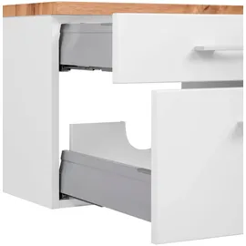 WELLTIME Waschbeckenunterschrank WELLTIME "Davos", weiß, B:90cm H:55cm T:47cm, Schränke, Waschbeckenunterschrank, Badmöbel, Waschtisch inkl. Waschbecken, Breite 90 cm