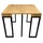 Hti-Living Jenrik 180 x 90 x 76 cm ausziehbar Eiche hell/beige