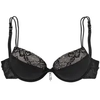 LASCANA Push-up-BH Damen schwarz Gr.75D