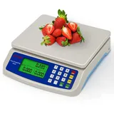 Küchenwaage gastro waage 10kg digital kontrollwaage küche 1g mit LCD Display und Tara Funktion Digital Feinwaage mit PCS zählwaage ́, 3 Einheiten Konvertierung