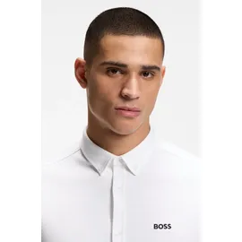 Boss Green Kurzarmhemd Weiß 3XL