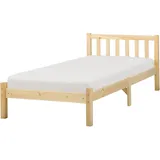 Beliani Florac 90 x 200 cm Hellbraun