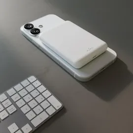 PURO Drahtlose Powerbank "Power Mag" 5000 mAh - Weiß