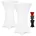 DETEX DETEX Husse 2er Set Rund 30 C Waschbar Stehtischhussen Stehtischhusse 2er Set Weiß 80-85cm Verstärkter Fußbereich