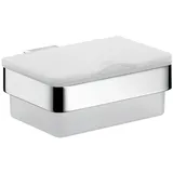 EMCO Tücherbox Chrom/Weiß