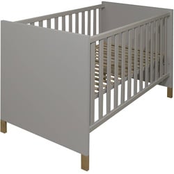 Mäusbacher Babybett Ole 70 x 140 cm Holzoptik Kreidegrau