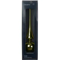 Christbaumspitze Glas 26cm - Rosmarin glänzend