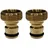 Rosenstein & Söhne 2er-Set Wasserhahn-Schlauchadapter, mit 3/4"- und 1/2"-Gewinde