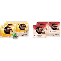 Senseo ® Pads Guten Morgen XL - Kaffee RA-zertifiziert - 5 Packungen x 10 Becherpads & Pads Typ Cappuccino Baileys, 40 Kaffeepads, 5er Pack, 5 x 8 Getränke, 460 g