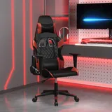 vidaXL 345518 Gaming Chair mit Massagefunktion schwarz/weinrot