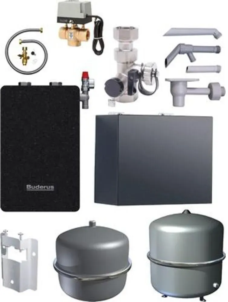 Buderus Logaplus-Modul-Paket HW-Set HYC25 für GB182 mit BU-H35 und MS100 - 7739622555