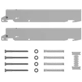 kermi heizung Schnellmontagekonsolen-Set Typ 11-33 Bauhöhe 500 mm Wandabstand 50 mm Weiß