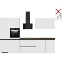 IMPULS KÜCHEN Küche »"Dublin"«, vormontiert, wahlweise mit E-Geräten, mit Vollauszug, Breite 340 cm, weiß