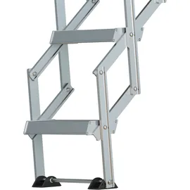 DOLLE Bodentreppe clickFIX vario 90x70 cm Aluminium 239-266 cm