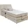 ed exciting design Boxspringbett »Concord«, inkl. Motor, Stauraum im Kopfteil und Topper, beige