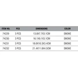 Savage Gear Zubehörboxen Lurebox Smoke Combi Kit 18,6x10,3x3,4cm - 3 Angelboxen