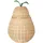Ferm Living Aufbewahrungskorb Pear geflochten aus Rattan 35 x 35 x 40 cm grün