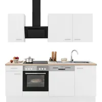 OPTIFIT Küchenzeile Parma 210 cm weiß
