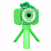 Cuifati Kinder-Digitalkamera, 1080P 48 MP HD-Digital-Selfie-Kamera mit Zwei Objektiven, 8-facher Zoom, 2,4-Zoll-Bildschirm, Digitalkamera-Spielzeug mit Stativ und Filtern für Kinder auf