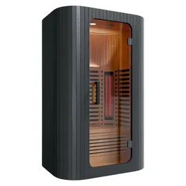 Swedheat Konrad Infrarotkabine 1 Personen Hemlock Schwarz