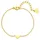 Hey Happiness Charm-Armband Herz Anhänger klein goldfarben Edelstahl Größe onesize