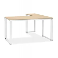 KADIMA DESIGN Eckschreibtisch aus Holz und Metall | L-förmiger