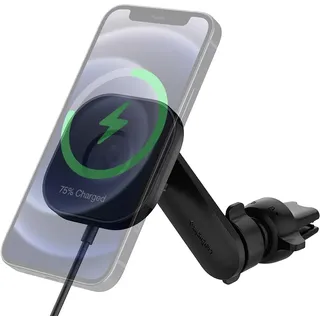 Spigen OneTap Pro MagFit Magnetisches Kabelloses Handyhalterung Auto Ladegerät für MagSafe, Schnellladung Handyhalterung Lüftung Kompatibel mit iPhone 17/16/15/14/13/12 Pro Max Air und MagSafe Hüllen