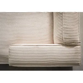 Massivmoebel24 Ecksofa 279x164x69 Cord elfenbein VALENCIA