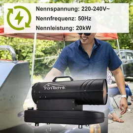 Tronitechnik Heizkanone 20 kW schwarz