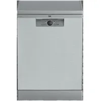 Beko b300 BDFN26430X, Freistehend, Standardgröße (60 cm), Edelstahl, Edelstahl, Tasten, LED - Grau