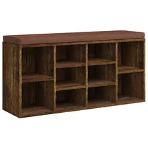 vidaXL Schuhbank 103 x 48 x 30 cm Räuchereiche / Eiche