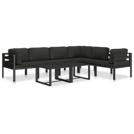 vidaXL Modular-Ecksofa anthrazit