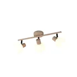 RL Deckenleuchte Wandlampe Flurleuchte warm beige Metall E14 3-flammig L 45 cm