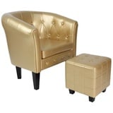 MIADOMODO Chesterfield-Sessel Chesterfield Sessel Hocker Loungesessel Clubsessel Cocktailsessel