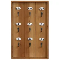 Chic Antique Schlüsselbrett 9 Haken H40cm Schlüsselhaken Schlüsselboard