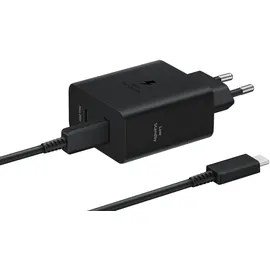 Samsung Schnellladeadapter Duo + 5A Kabel PD USB-C T5020 Schwarz