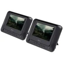 Denver MTW-793 Tragbarer DVD-Player 17.78 cm 7 Zoll EEK: D (A - G) Akkubetrieb, inkl. 12 V Kfz-Anschlusskabel, inkl. zweiter Bildschirm Schwarz