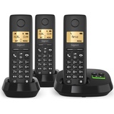 Gigaset Pure 100 AM Trio Clip Eco sw, Telefon, Schwarz