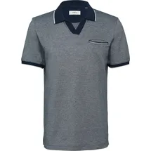 s.Oliver Poloshirt aus zweifarbigem Piqué mit Brusttasche - XL