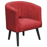 Livetastic Cocktailsessel, Rot, 61x82x58 cm, Wohnzimmer, Sessel, Polstersessel