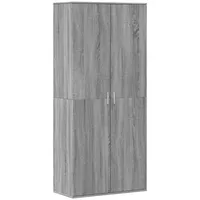 VidaXL Schuhschrank Grau Sonoma 80x39x178 cm Holzwerkstoff