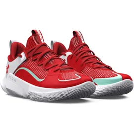 Under Armour Flow Futr X 3 Basketballschuhe, 600 - red/white/red 43