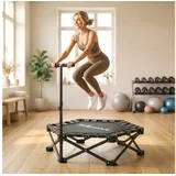sportnow Fitness Trampolin 104 cm Schwarz