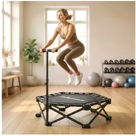 sportnow Fitness Trampolin 104 cm Schwarz