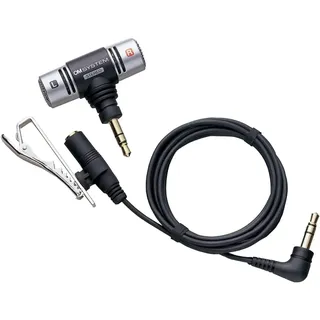 OM System ME-51 S Professionelles Mikrofon für Digitale Voice Recorder (T-Type), hochwertige Stereoaufnahmen, geeignet für WS-Serie und DM-Serie von Olympus, Schwarz